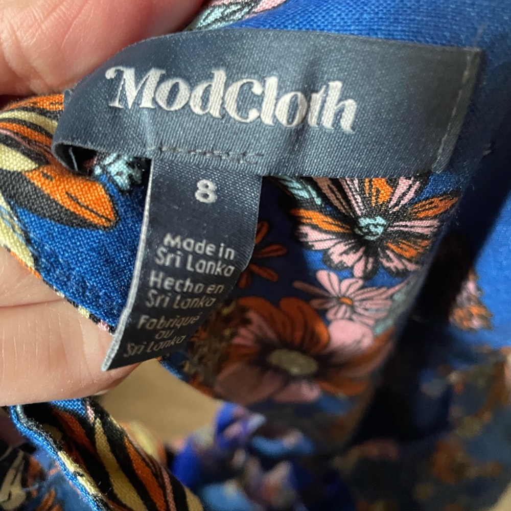 Modcloth Bursting With Optimism Fit and Flare Dress Size 8 - Picture 7 of 11